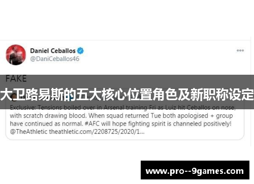 大卫路易斯的五大核心位置角色及新职称设定 大卫路易斯的五大核心位置角色及新职称设定
